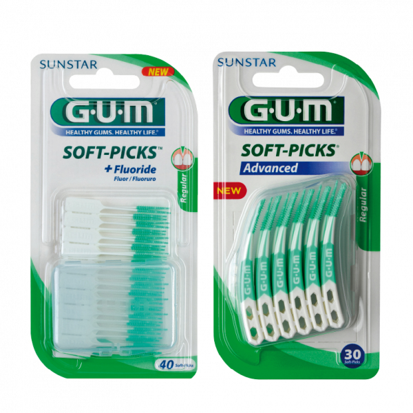GUM Soft-Picks Regular a Gum Soft-Picks Advanced za výhodnou cenu 219 Kč