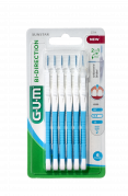 GUM BI-DIRECTION mezizubní kartáčky 0,9 mm, ISO 2, 6 ks
