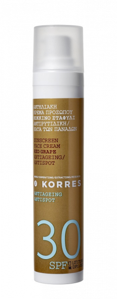 KORRES Red Grape Antispot - pleťový krém proti pigmentovým skvrnám SPF30, 50 ml