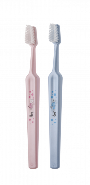 TePe Select soft zubní kartáček s motivy navrženými Aňou G., růžový, v sáčku