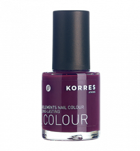 KORRES Nail Colour PURPLE 27 - pečující lak na nehty odstín 27, 10 ml