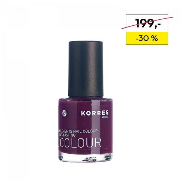 KORRES Nail Colour PURPLE 27 - pečující lak na nehty odstín 27, 10 ml