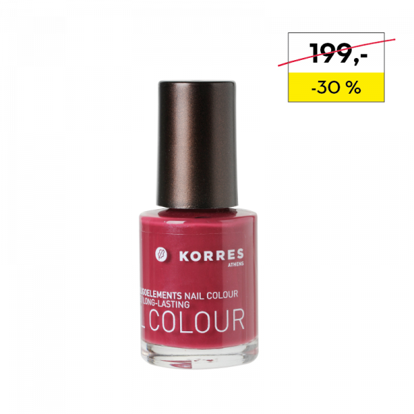 KORRES Nail Colour BERRY ROSE 60 - pečující lak na nehty odstín 60, 10 ml
