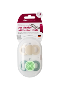 Dentistar Day & Night Soother, denní a noční dudlík, 6-14 měsíců, zelený
