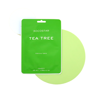 Kocostar Tea Tree Sheet Mask Čisticí pleťová maska proti nedokonalostem, 1 ks