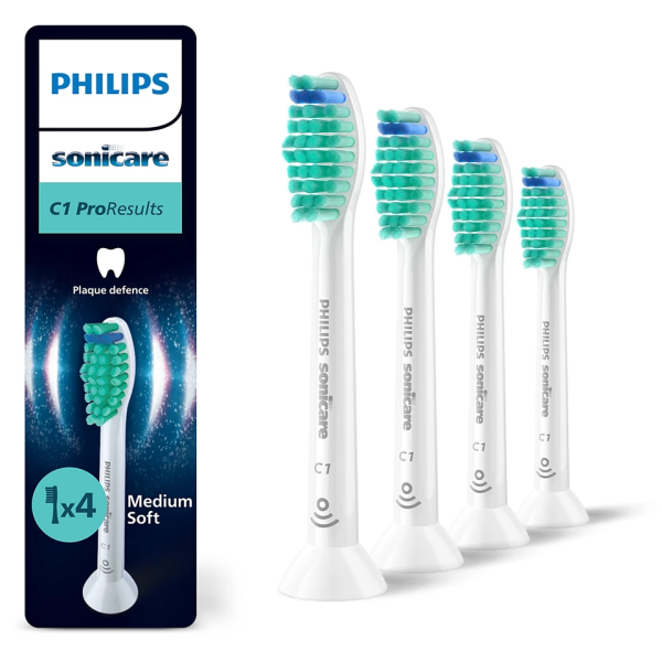 Philips Sonicare ProResults, Balení 4 ks hlavic kartáčku, HX6014/87