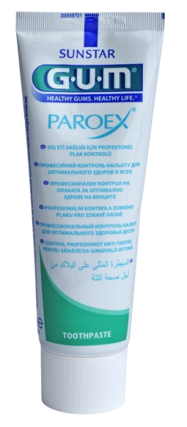 GUM PAROEX zubní pasta (CHX 0,06 % + CPC 0,05 %), 75 ml