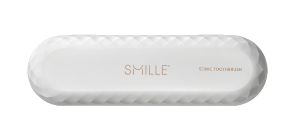 SMILLE Sonic Brush - Prémiový sonický kartáček s kónickými vlákny SANGI, bílý