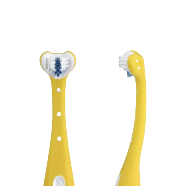 Fridababy Tooth Hugger 3D zubní kartáček, žlutý
