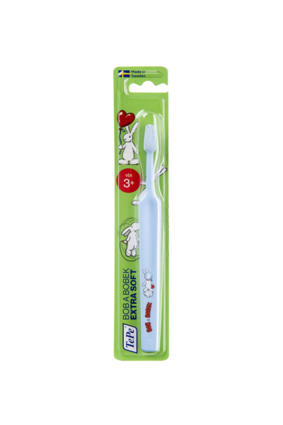 TePe Kids x-soft, dětský zubní kartáček s Bobem a Bobkem