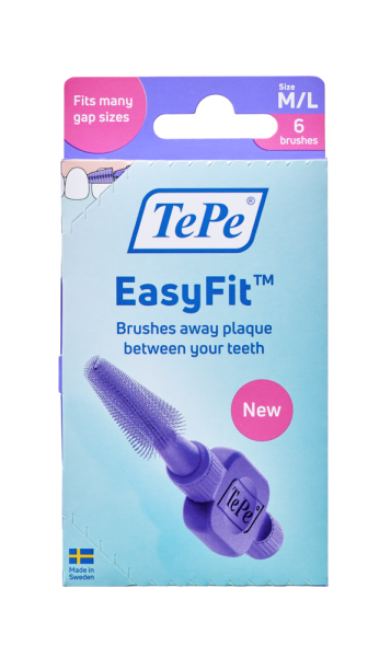 TePe MK EasyFit M/L, fialové 6 ks, krabička