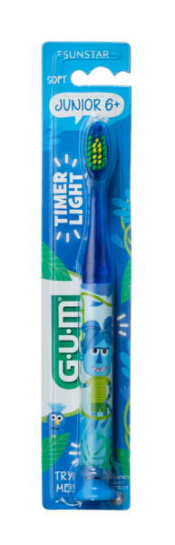 GUM Light-Up Jungle Buddies dětský blikající zubní kartáček (od 6 let)