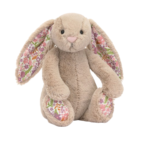 Jellycat květinový béžový králík malý