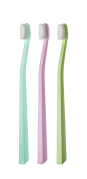 SWISSDENT WHITENING  zubní kartáčky Soft (2+1 zdarma) - VERBIER (tyrkysová, růžová, zelená)