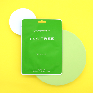 Kocostar Tea Tree Sheet Mask Čisticí pleťová maska proti nedokonalostem, 1 ks