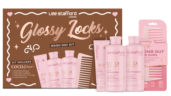Lee Stafford Glossy Locks Coco Loco Wash Day Kit, dárková sada