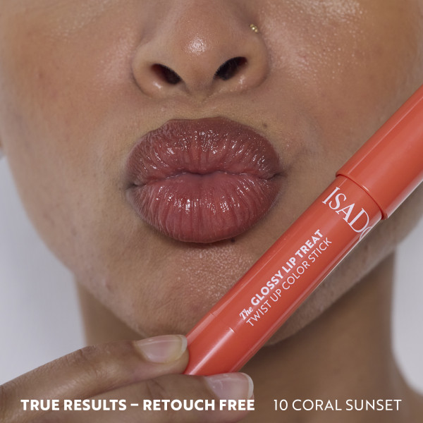 ISADORA The Glossy Lip Treat Twist Up Color Stick 18 Lovely Lavender, lesklá rtěnka