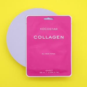 Kocostar Collagen Sheet Mask Vyživující pleťová maska s anti-aging efektem, 1 ks