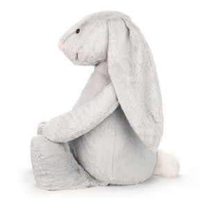 Jellycat Velký stříbrný králík 108 cm