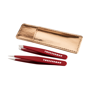 Tweezerman Vintage Rose Mini Tweezer Set – sada pinzet s pouzdrem v dárkovém balení