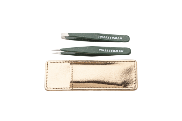 Tweezerman Enchanted Garden Lash Mini Tweezer Set, limitovaná sada mini pinzet v pouzdře rose gold