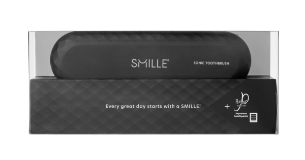 SMILLE Sonic Brush - Prémiový sonický kartáček s kónickými vlákny SANGI, černý