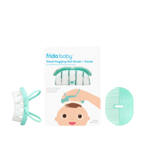 Frida Baby Head-Hugging Hair Brush & Comb, kartáč na vlasy a hřebínek