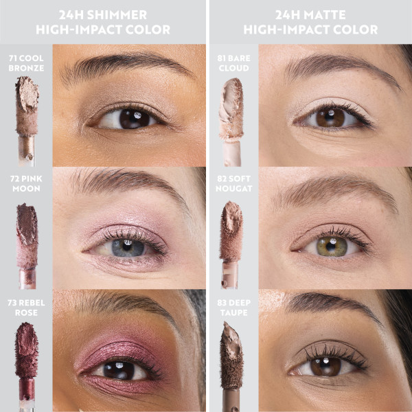 ISADORA The 24H Gleam Liquid Eyeshadow 72 Pink Moon, tekuté oční stíny