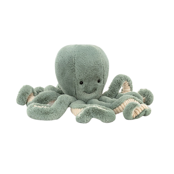 Jellycat Plyšová hračka - zelená chobotnice Odyssea, středně velká