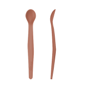 Everyday Baby silikonová lžička, Nature Red, 2 ks