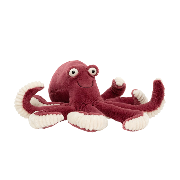 Jellycat Chobotnice Obbie vínová 39 cm