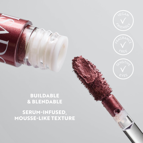 ISADORA The 24H Gleam Liquid Eyeshadow 73 Rebel Rose, tekuté oční stíny