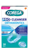 Corega čisticí tablety Pro Cleanser Orthodontics, 30 ks