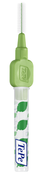 TePe Original mezizubní kartáčky z bioplastu 0,8 mm, zelené, 6 ks, krabička