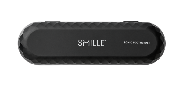 SMILLE Sonic Brush - Prémiový sonický kartáček s kónickými vlákny SANGI, černý