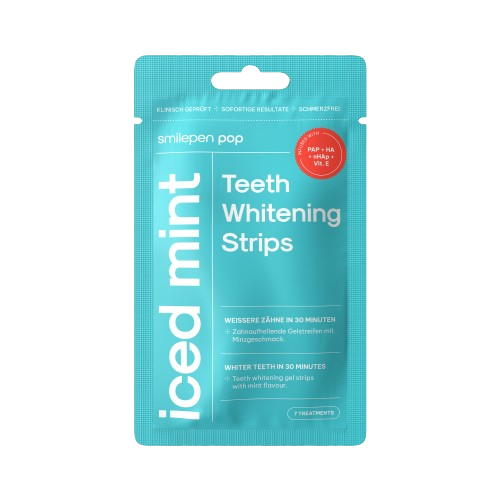 Pop Iced Mint Teeth Whitening Strips, bělicí pásky na zuby (7x2 ks)