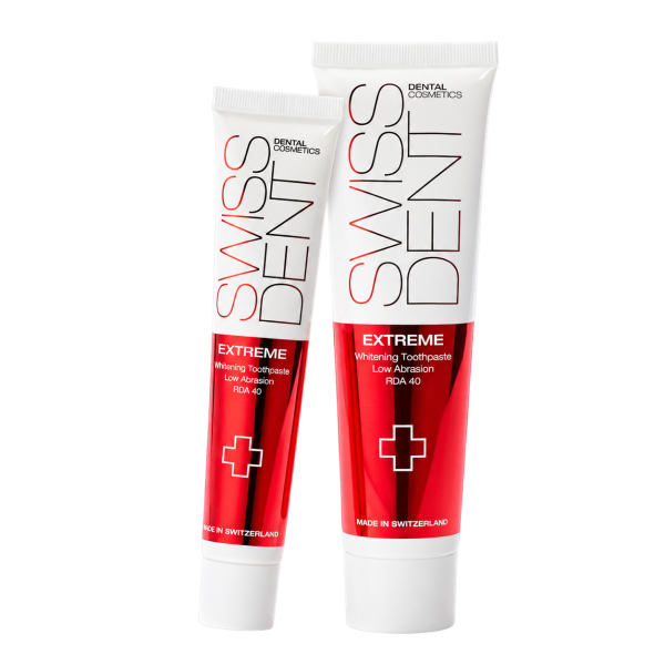 SWISSDENT EXTREME intenzivní bělicí pasta, 100 ml + 50 ml ZDARMA