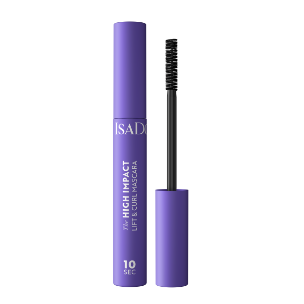 ISADORA The 10 Sec High Impact Lift & Curl Mascara 02 Intense Black, řasenka pro natočení a oddělení řas