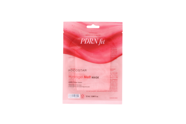 Kocostar Hydrogel Melt Mask PDRN, Pleťová maska s polynukleotidy PDRN a růžovou vodou, 1 ks