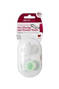 Dentistar Day & Night Soother, denní a noční dudlík, 0-6 měsíců, zelený