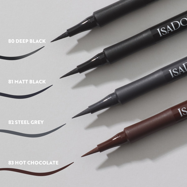 ISADORA Flex Tip Eyeliner 81 Matt Black, oční linky s matným finišem