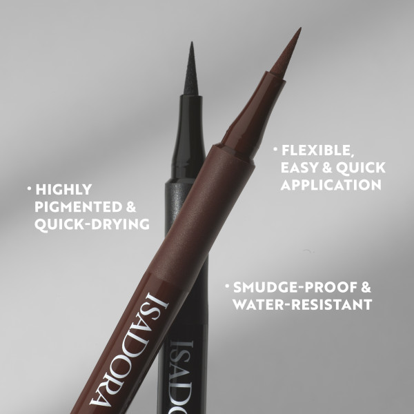 ISADORA Flex Tip Eyeliner 81 Matt Black, oční linky s matným finišem