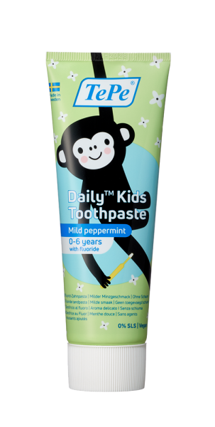 TePe Daily Kids zubní pasta pro děti od 0 do 6 let, 75 ml