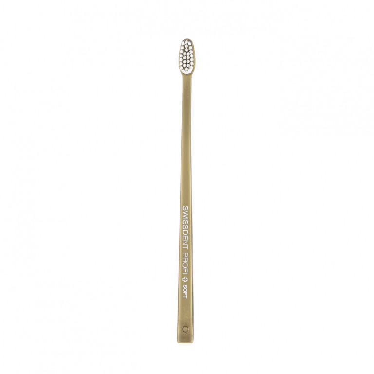 SWISSDENT WHITENING zubní kartáček, soft, zlatý
