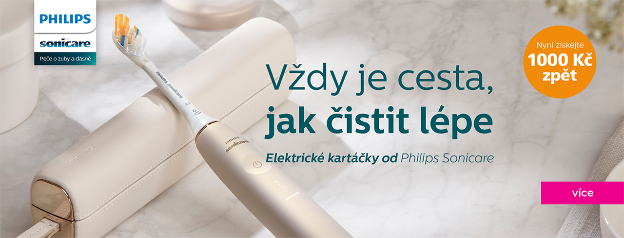 Až do 31. prosince 2023 na vybrané modely platí možnost využití akce cashback, kdy za registraci můžete získat až 1 000 Kč zpět (výše vrácené částky se odvíjí od hodnoty nákupu). Stačí zakoupit Philips Sonicare v našem e-shopu či v kamenných prodejnách Profimed, navštívit do 21 dnů od nákupu webové stránky https://www.philips.cz/c-w/promotions/cashback-sonicare.html a vytvořit si registraci. Pak už jen nahrajete účtenku či fakturu, vyplníte požadované údaje a můžete se těšit na vrácení peněz – ty obdržíte do 30 dnů na váš bankovní účet.