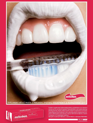 První reklama Swissdent 2006