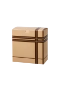 Krabička papírová, hnědé kostky, 239xx144x238 mm