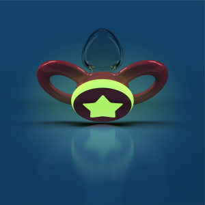 Dentistar ortodontické dudlíky 6-14 měsíců, růžové