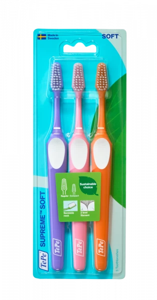 TePe Supreme soft, zubní kartáčky 2+1 zdarma