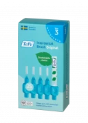 TePe Original mezizubní kartáčky z bioplastu 0,6 mm, modré, 25 ks
